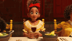 Dolores Encanto With A Wine Glass GIF