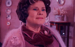Dolores Umbridge Deep Sigh GIF