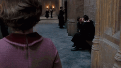 Dolores Umbridge Stopping Kissing Couple GIF