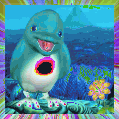 Dolphin With Hole In Chest GIF