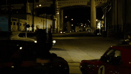 Dom Toretto Driving In Dark Street GIF