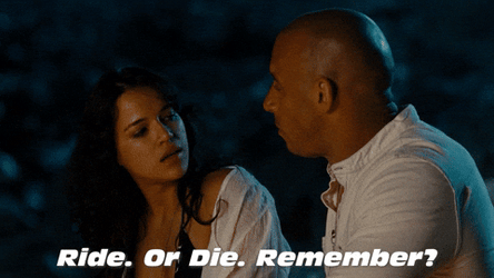 Dom Toretto Ride Or Die Remember GIF