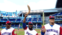 Dominican Baseball Players In The Field GIF