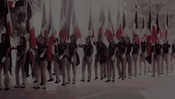 Dominican Flag March GIF