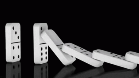 Dominos Game Tiles Chain Reaction GIF