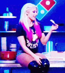 Dominos Pizza Alexa Bliss Model GIF