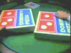 Dominos Pizza Boxes Poker Game GIF