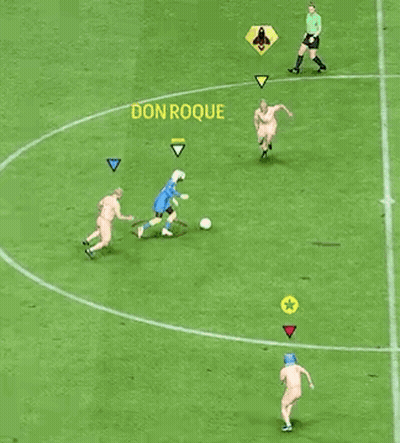 Don Roque In Center Of Soccer Game GIF