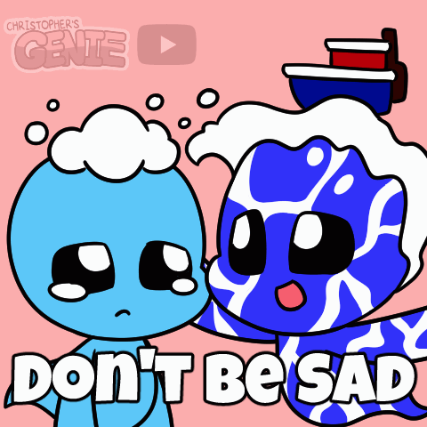 Don't Be Sad Cartoon Boy And Girl GIF