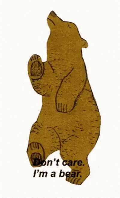 Don't Care I'm A Bear GIF
