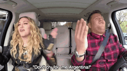 Don't Cry For Me Argentina James Corden Madonna GIF