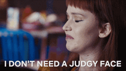 Don't Look Up Judgy Face GIF