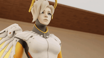 Don't Shoot Me Overwatch Mercy GIF