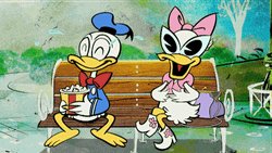 Donald And Daisy Funny Romance GIF