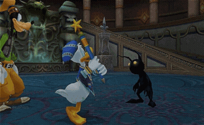 Donald Duck And Goofy Playing Video Game GIF