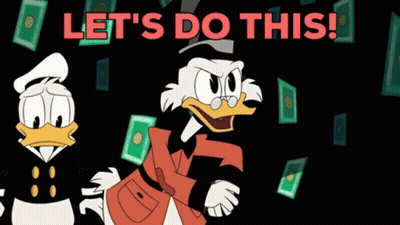 Donald Duck And Scrooge McDuck Let's Do This GIF
