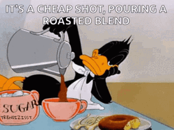 Donald Duck Complaining Pouring Roasted Blend GIF