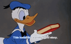 Donald Duck Disney Pretty Good Story Reading Book GIF