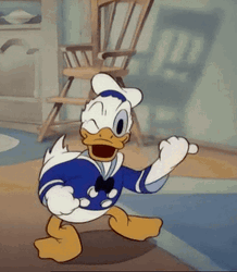 Donald Duck Disney Wink Over There GIF