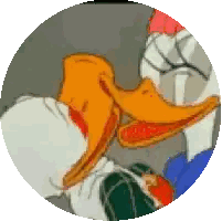 Donald Duck Face Close Up Sticker