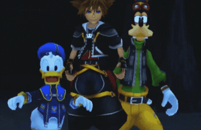 Donald Duck Goofy And Sora From Kingdom Hearts GIF