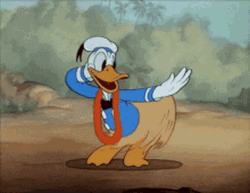 Donald Duck Hawaiian Dance
