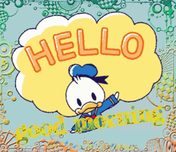 Donald Duck Hello Monday GIF
