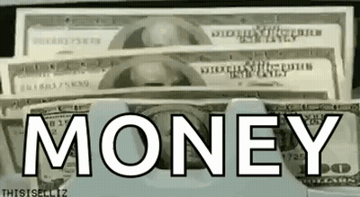 Donald Duck Holding Money And Pointing GIF