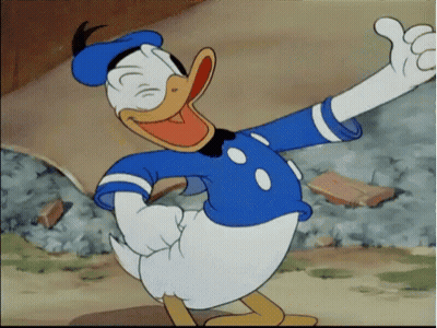 Donald Duck Is Giving A Thumbs Up In A Cartoon Scene GIF
