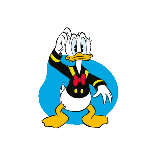Donald Duck Is Scratching His Head And Has A Question Mark On His Head Sticker