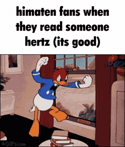 Donald Duck Jumping Himaten Fans When They Read Someone Hertz GIF