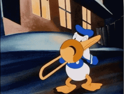 Donald Duck Sad Trombone Performance GIF