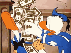 Donald Duck Slapped With Money
