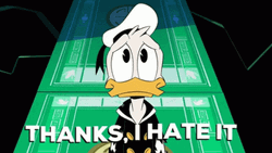 Donald Duck Thanks I Hate It Sad Reaction GIF