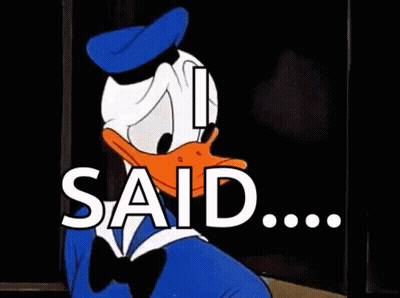 Donald Duck Waving Saying Said GIF