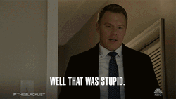 Donald Ressler Commenting That's Stupid From Blacklist GIF