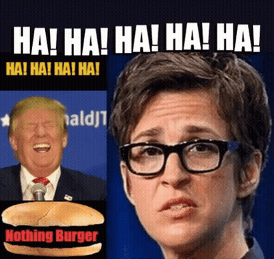 Donald Trump And Woman With Nothing Burger On Bun GIF