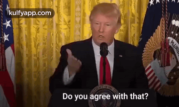 Donald Trump Asking Do You Agree With That GIF