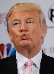 Donald Trump Big Kiss GIF