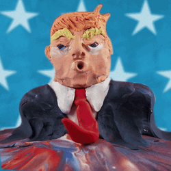 Donald Trump Clay Meltdown GIF