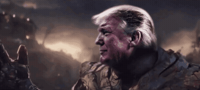 Donald Trump Close Up With Hand Reaching Out GIF