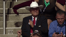 Donald Trump Dancing In Cowboy Hat GIF