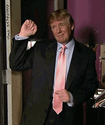 Donald Trump Dancing In Pink Necktie GIF
