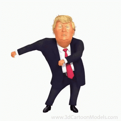 Donald Trump Dancing In Suit And Tie GIF