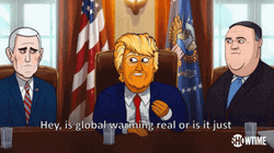 Donald Trump Discussing Global Warming Animation GIF