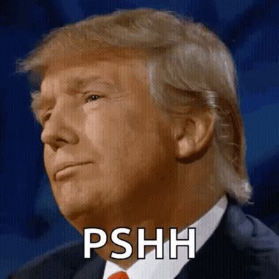 Donald Trump Face Saying Pshh GIF