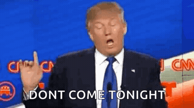 Donald Trump Giving Middle Finger On TV Show GIF