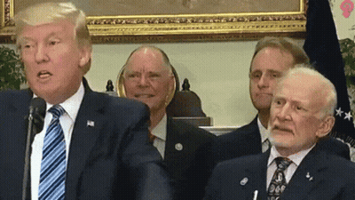 Donald Trump Giving Speech At Microphone GIF