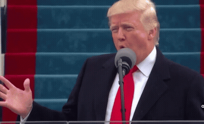 Donald Trump Giving Speech At Microphone GIF