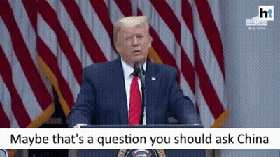 Donald Trump Giving Speech At Podium GIF